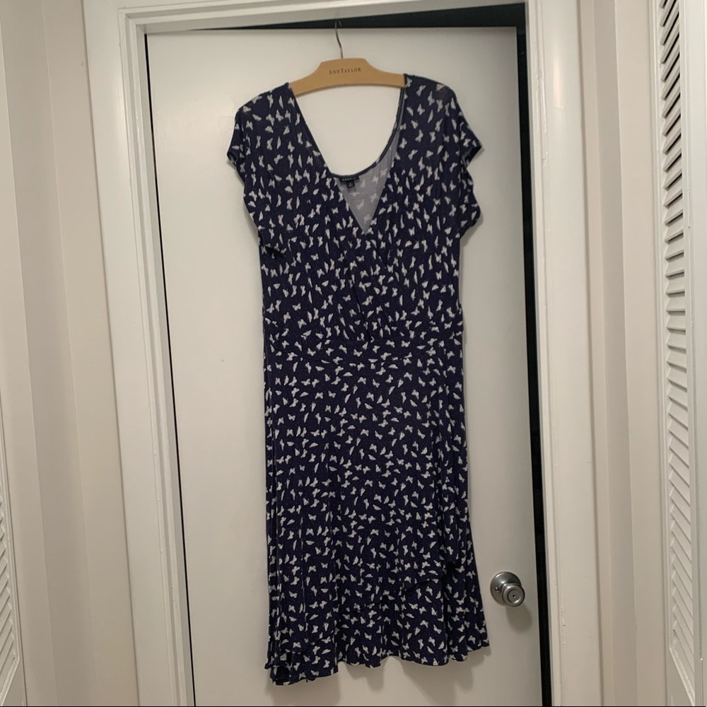 Flows dress faux wrap style dress